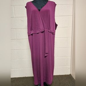Studio 1940 Sleeveless Maxi Dress in Rich Plum